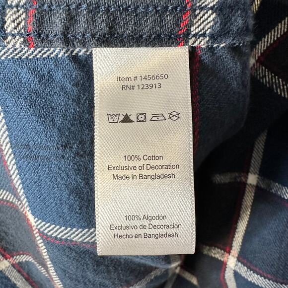 Jach's Blue Men's Flannel Warm Cotton Button Down Shirt Shacket Medium - Picture 6 of 6